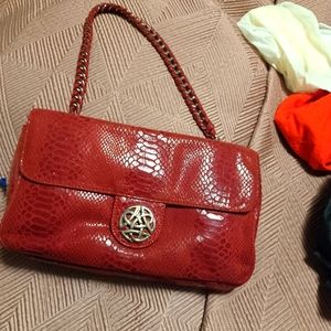 Folli folli cute dark red bag